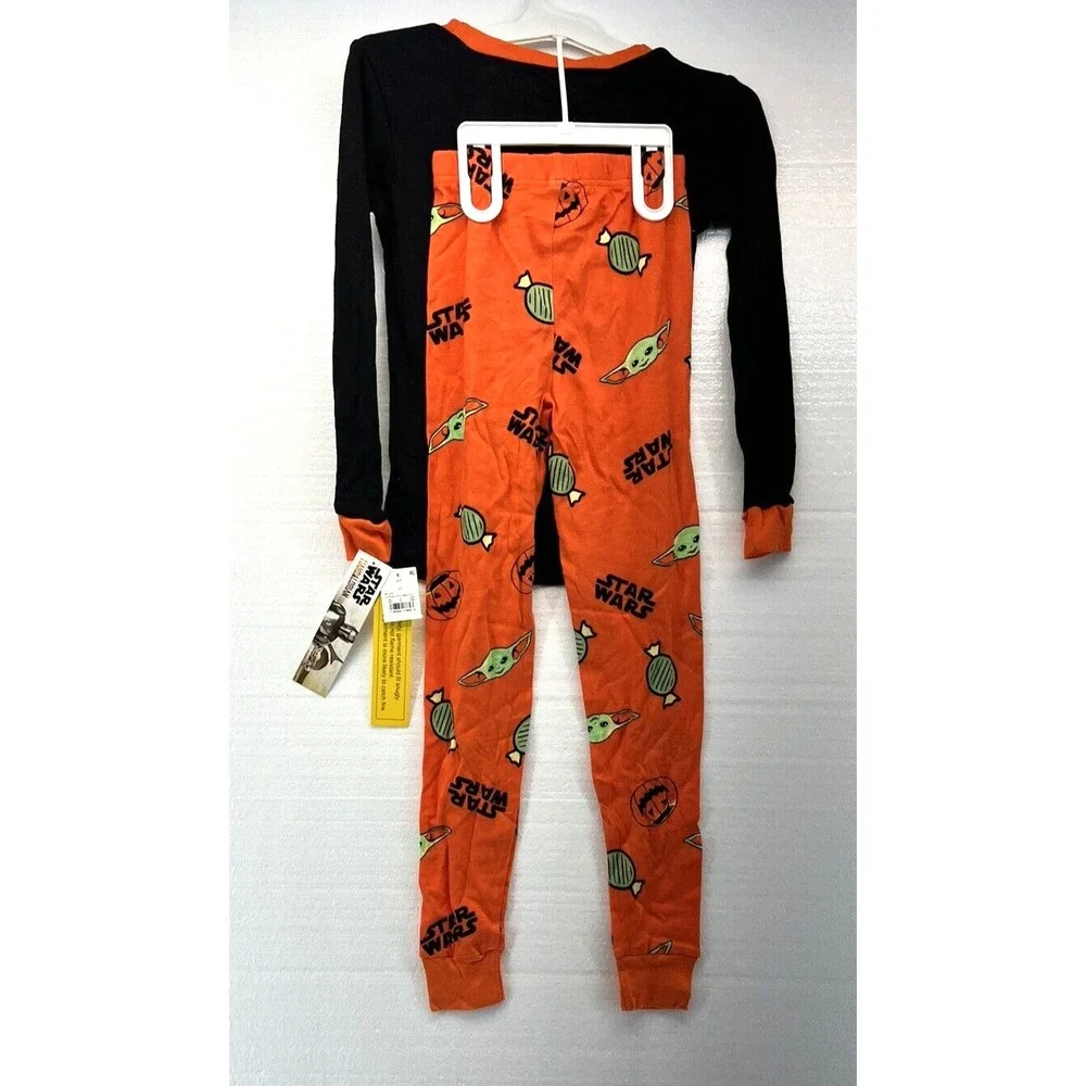 Star Wars: The Mandalorian Grogu Baby Yoda Unisex Halloween Pajamas Size 8